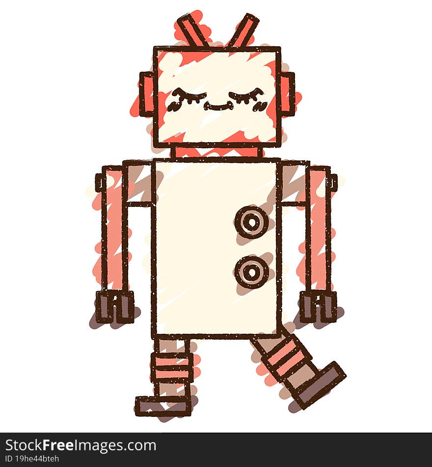 Robot Chalk Drawing