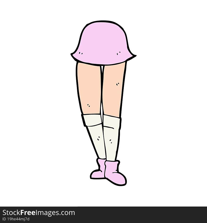 Cartoon Female Legs