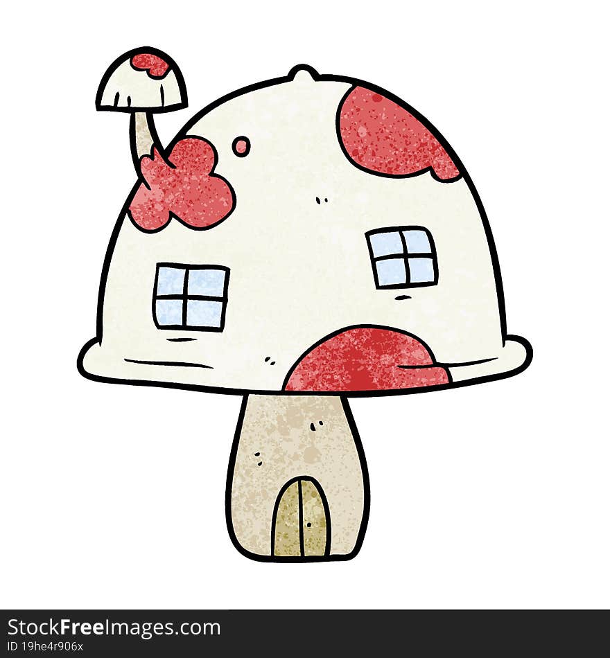 cartoon fairy mushroom house. cartoon fairy mushroom house