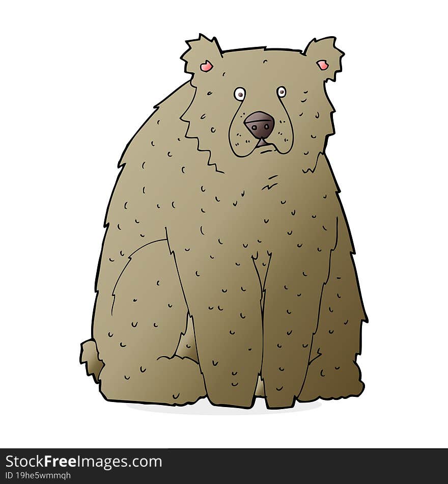 cartoon funny bear