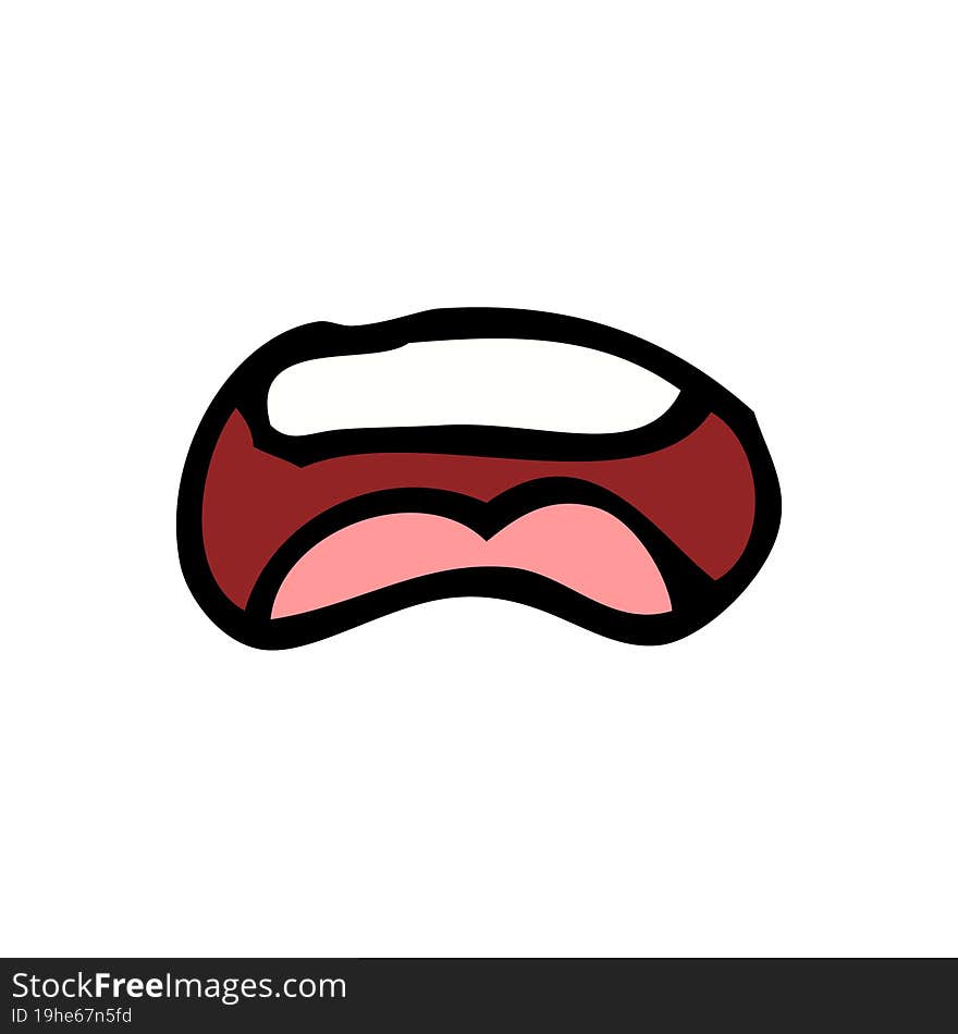 cartoon mouth