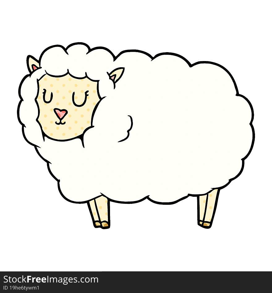 cartoon sheep. cartoon sheep