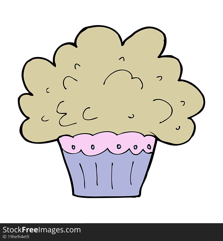 Cartoon Big Cupcake