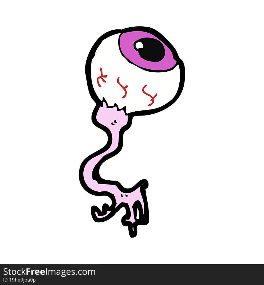 Cartoon Gross Eyeball