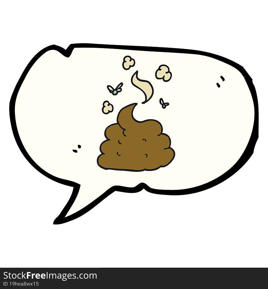 speech bubble cartoon gross poop