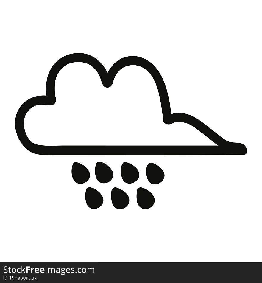 rain cloud icon