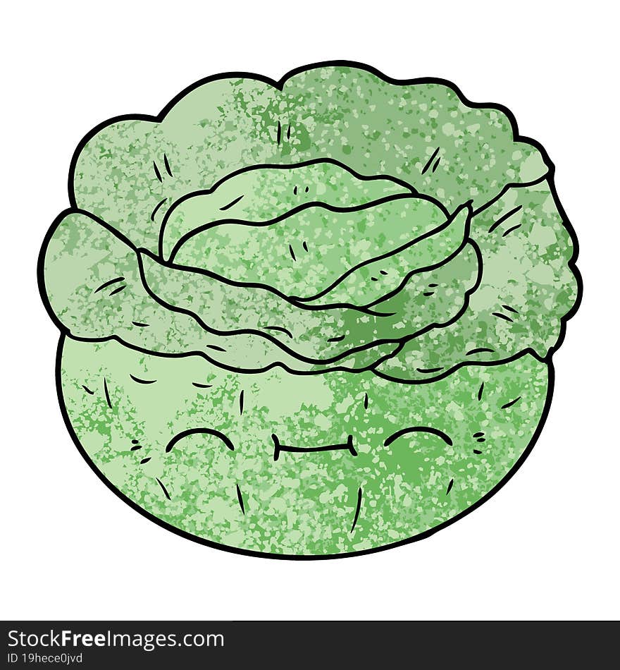 cartoon cabbage. cartoon cabbage