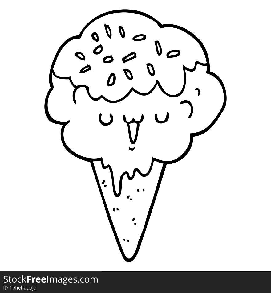 cartoon ice cream