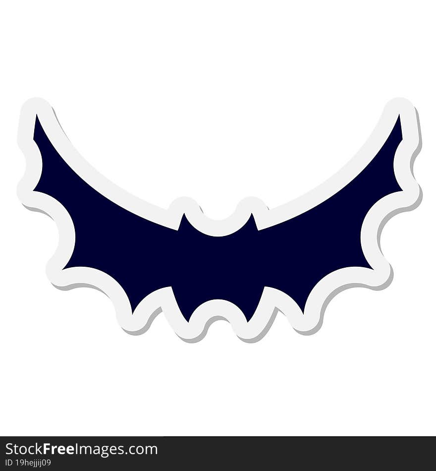 halloween bat symbol sticker