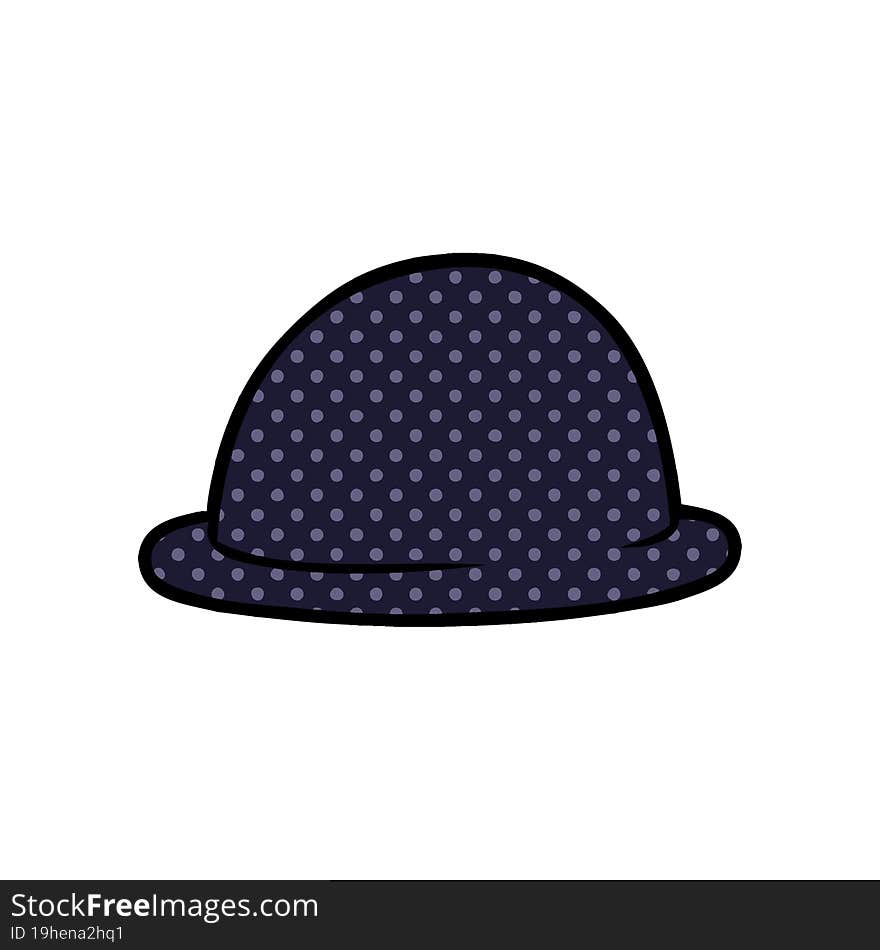 cartoon bowler hat. cartoon bowler hat