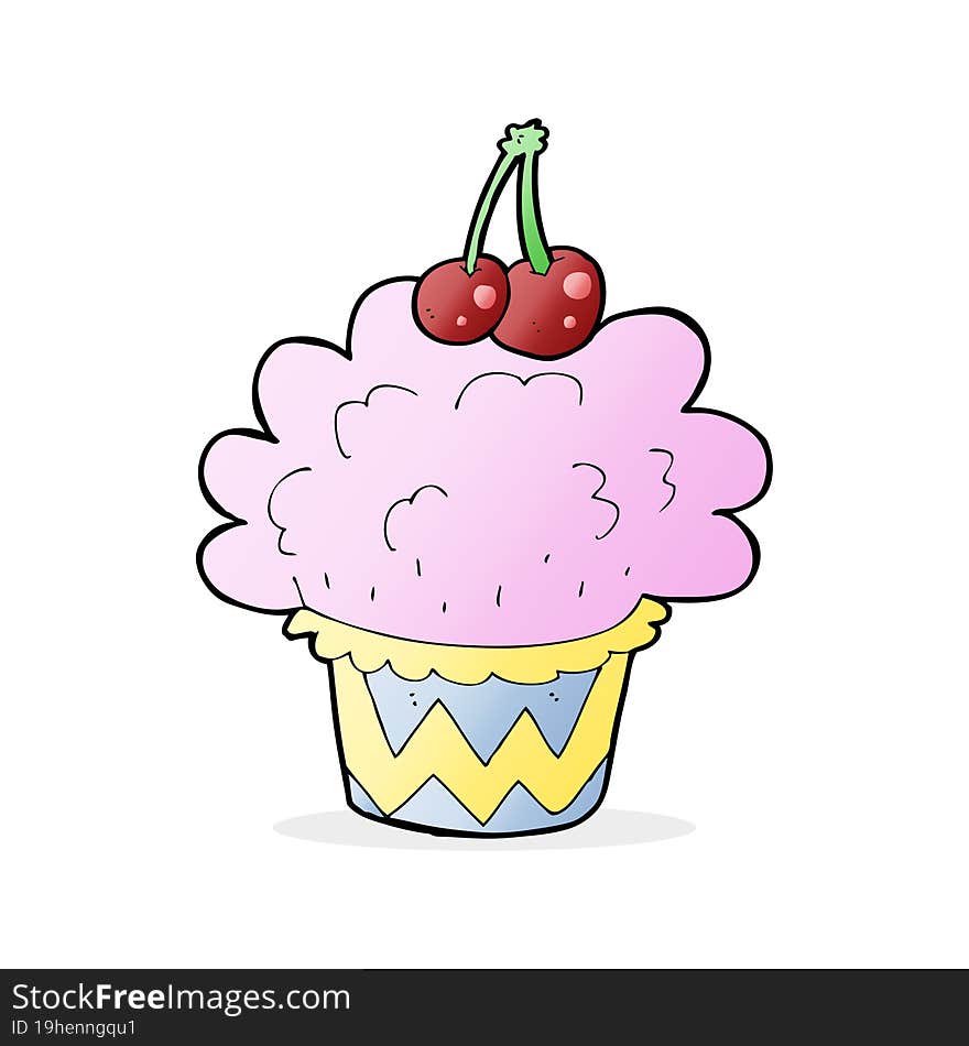 cartoon cupcake