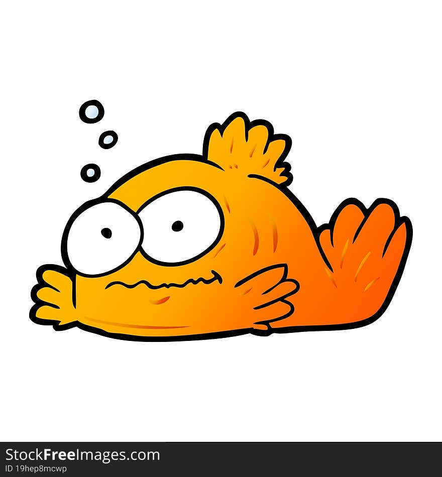 funny cartoon goldfish. funny cartoon goldfish