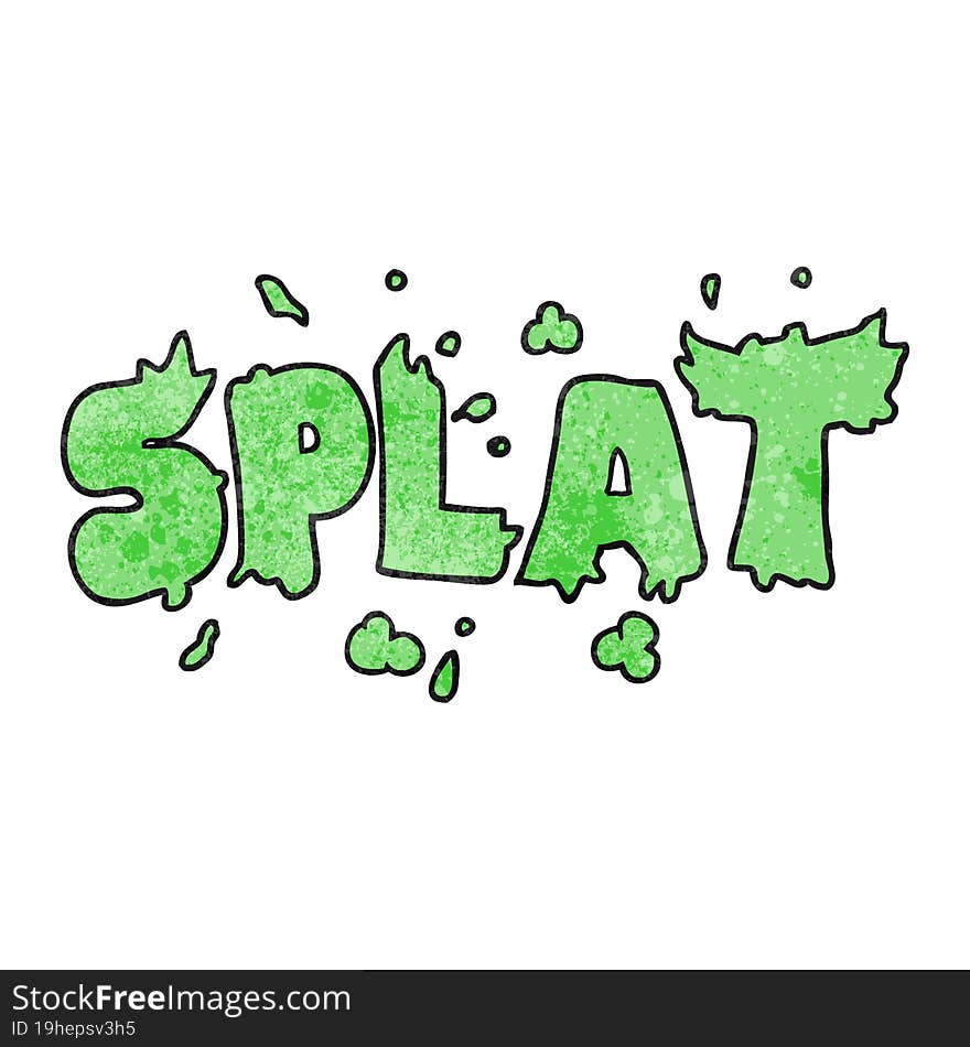 Textured Cartoon Splat