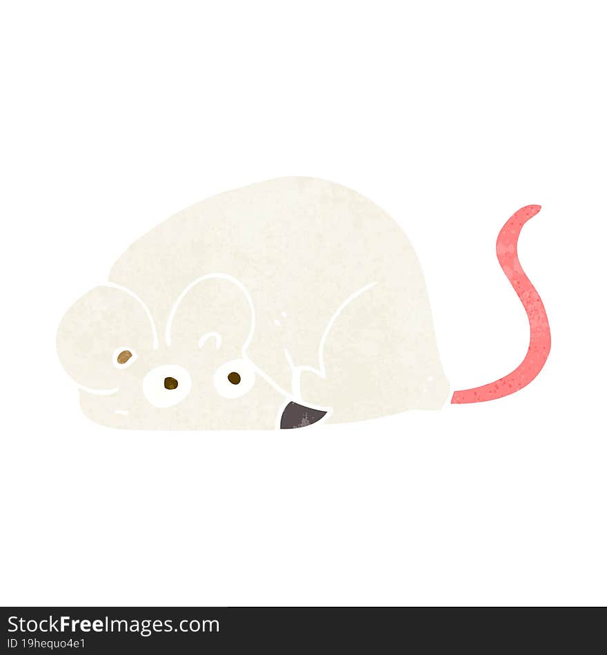 cartoon white mouse