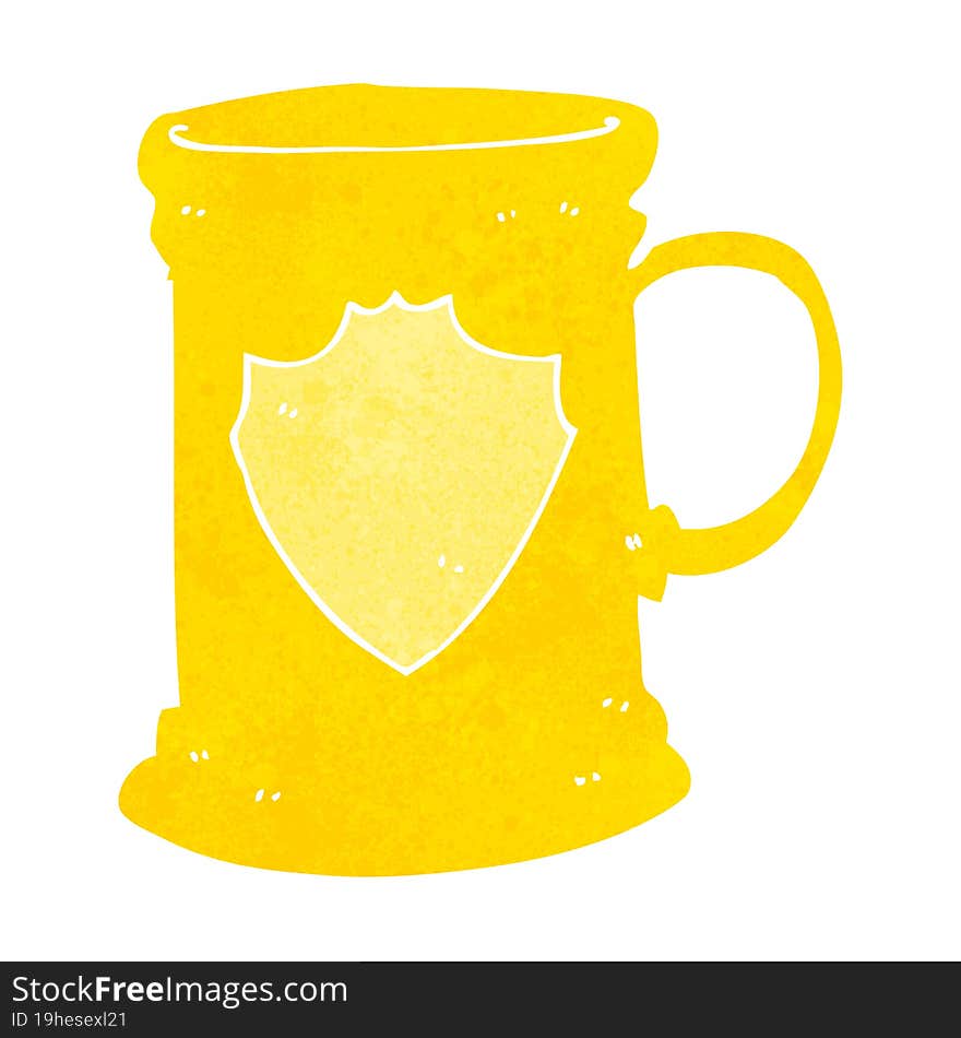 cartoon old tankard