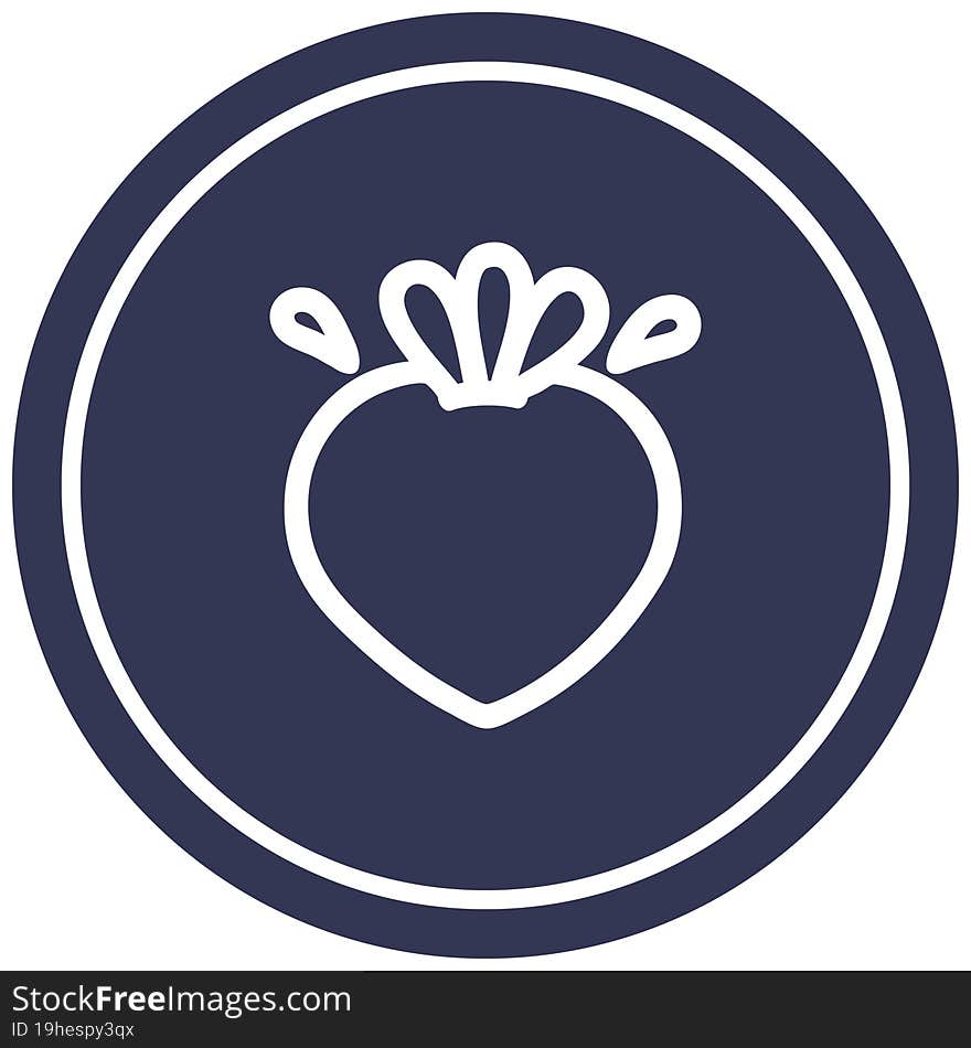 fresh fruit circular icon