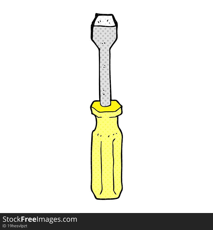 cartoon screwdriver