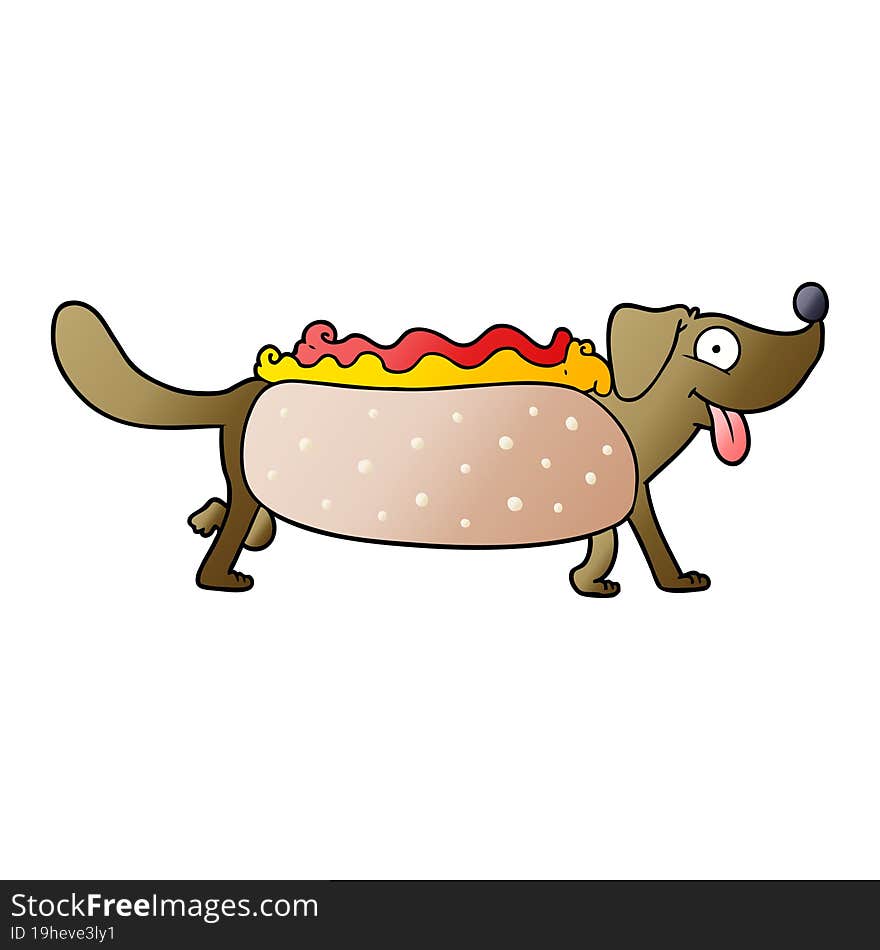 cartoon hotdog. cartoon hotdog