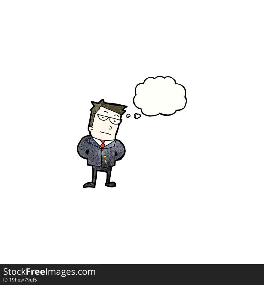 cartoon businessman