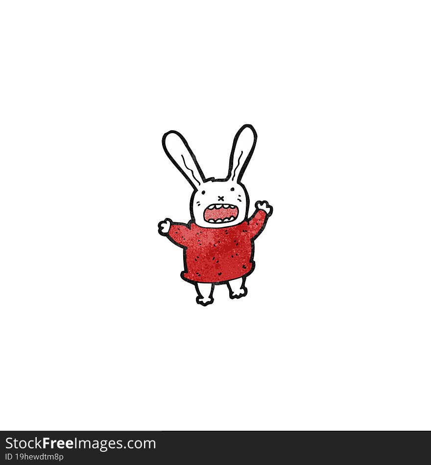 Crazy Cartoon Rabbit