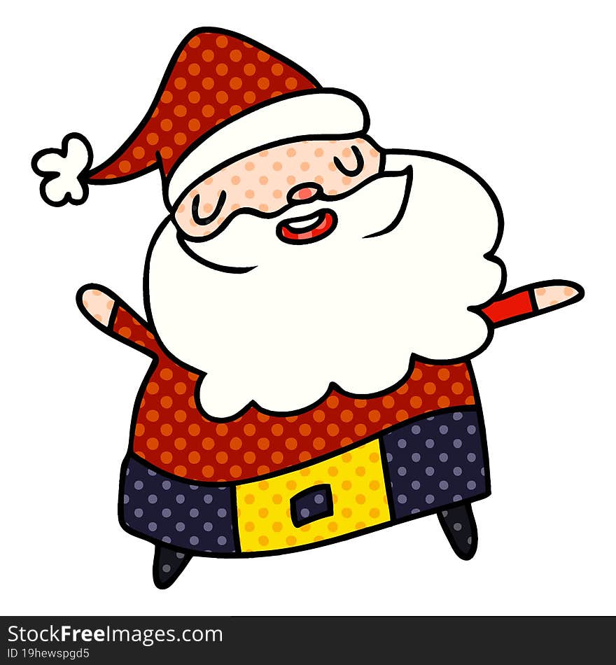 cartoon kawaii of santa claus