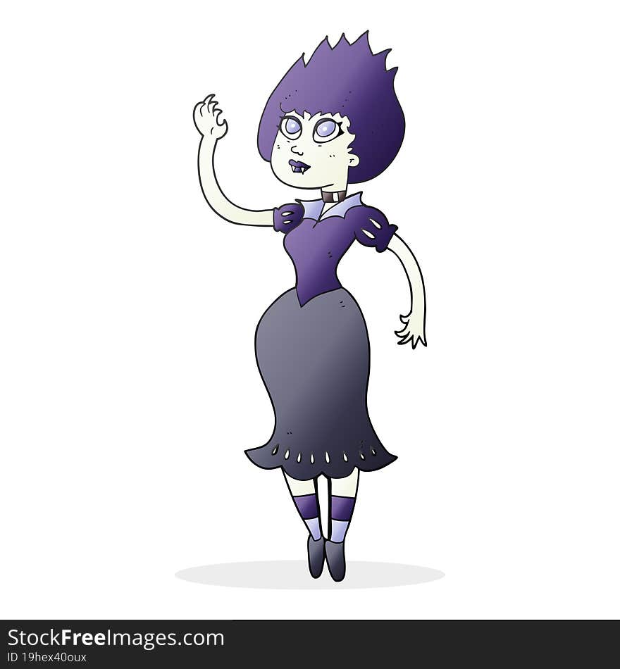 cartoon vampire girl