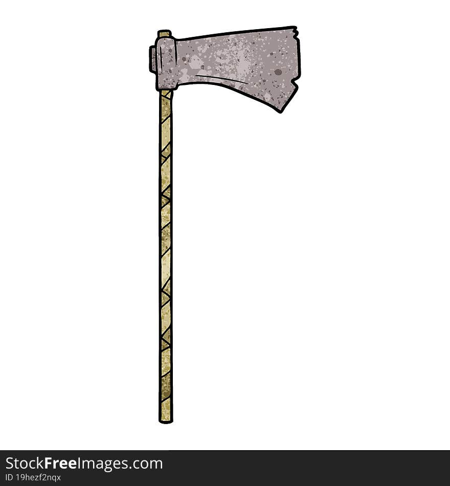 cartoon medieval war axe. cartoon medieval war axe