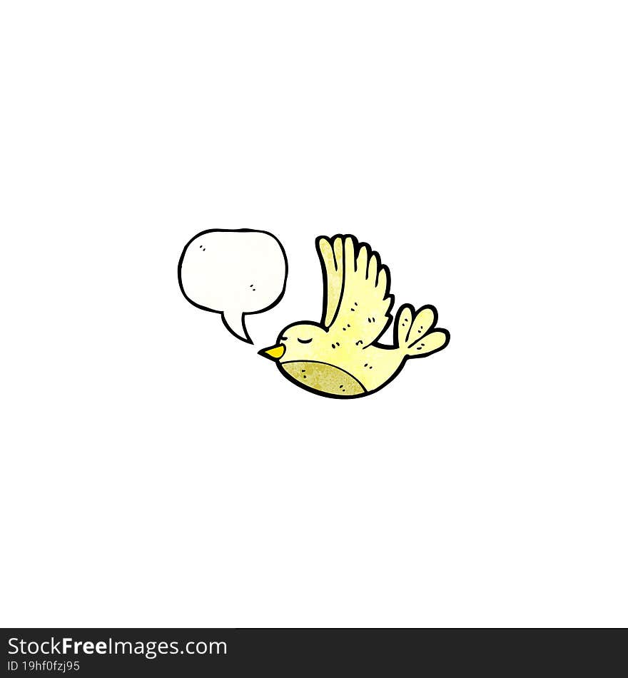 cartoon swooping bird