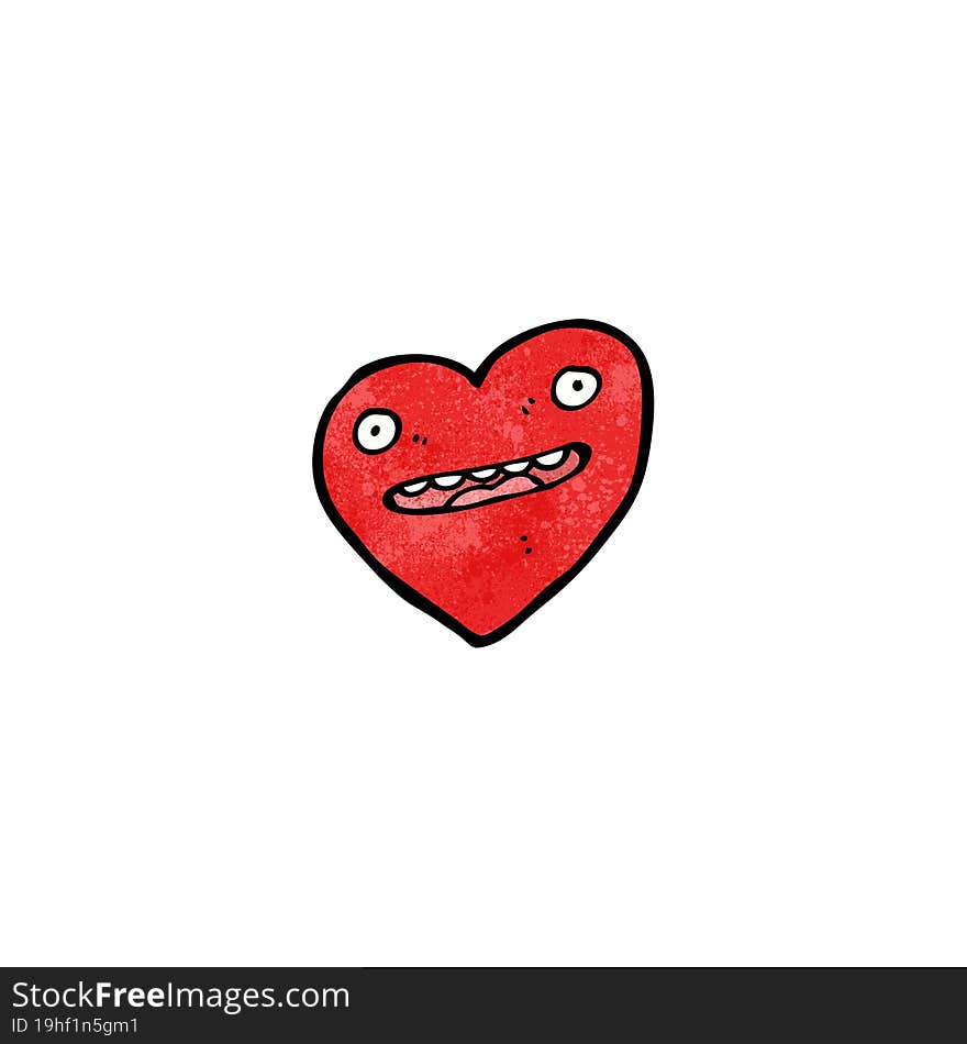 Crazy Heart Cartoon Character