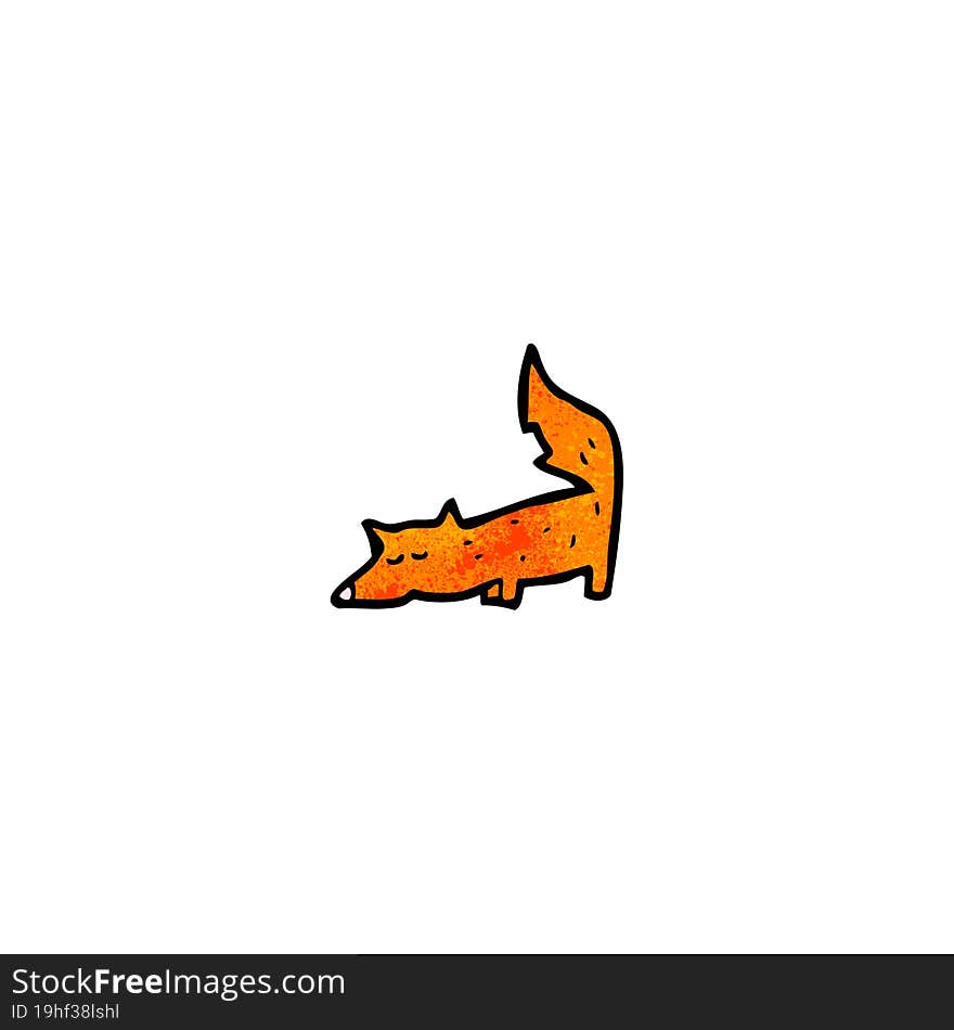 cartoon little fox