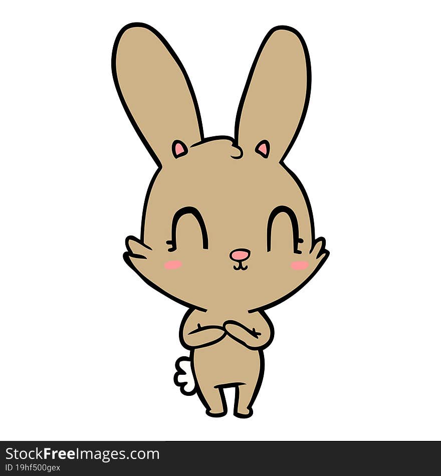 cute cartoon rabbit. cute cartoon rabbit