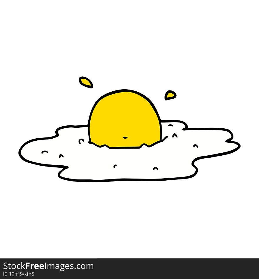 cartoon fried egg