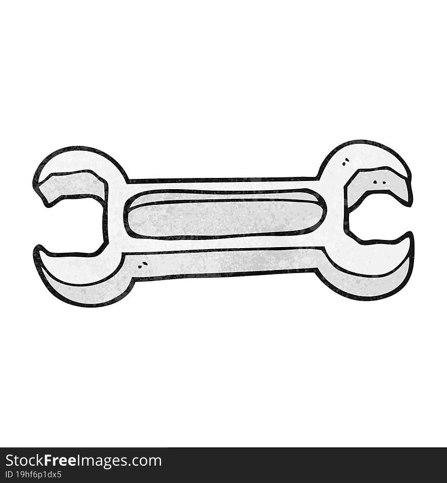 textured cartoon spanner