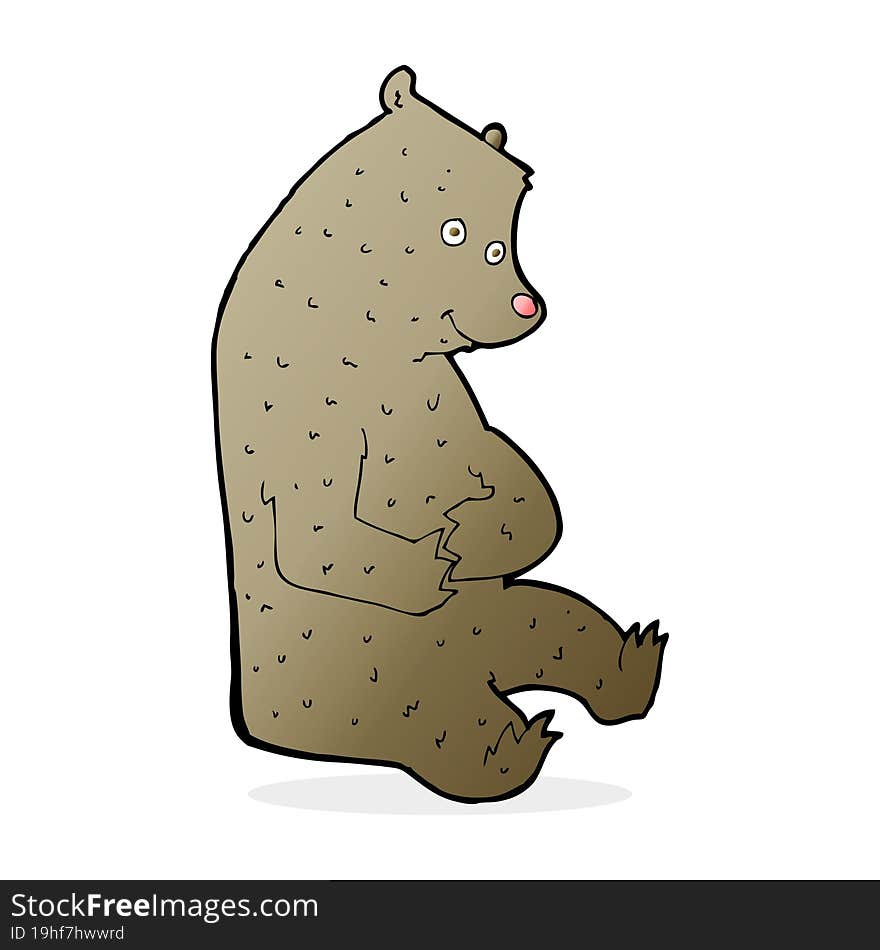 cartoon happy bear