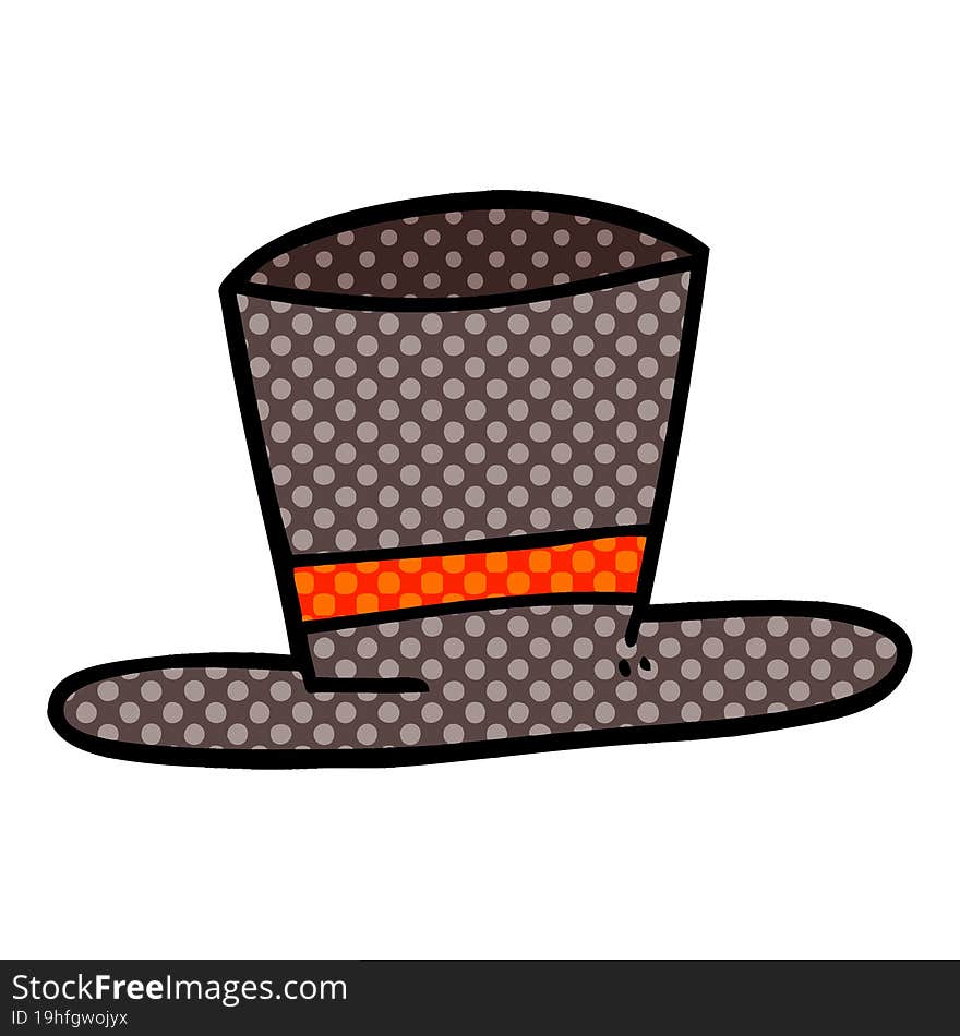 Cartoon Doodle Top Hat