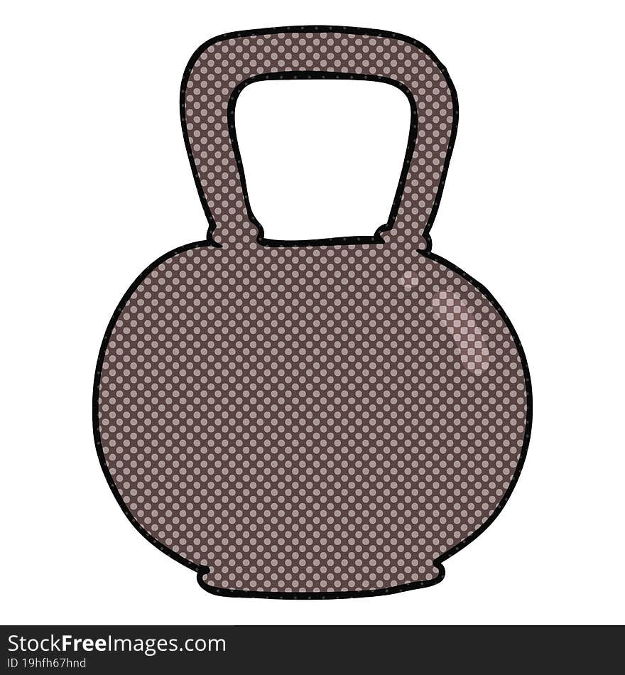 freehand drawn cartoon 40kg kettle bell weight. freehand drawn cartoon 40kg kettle bell weight