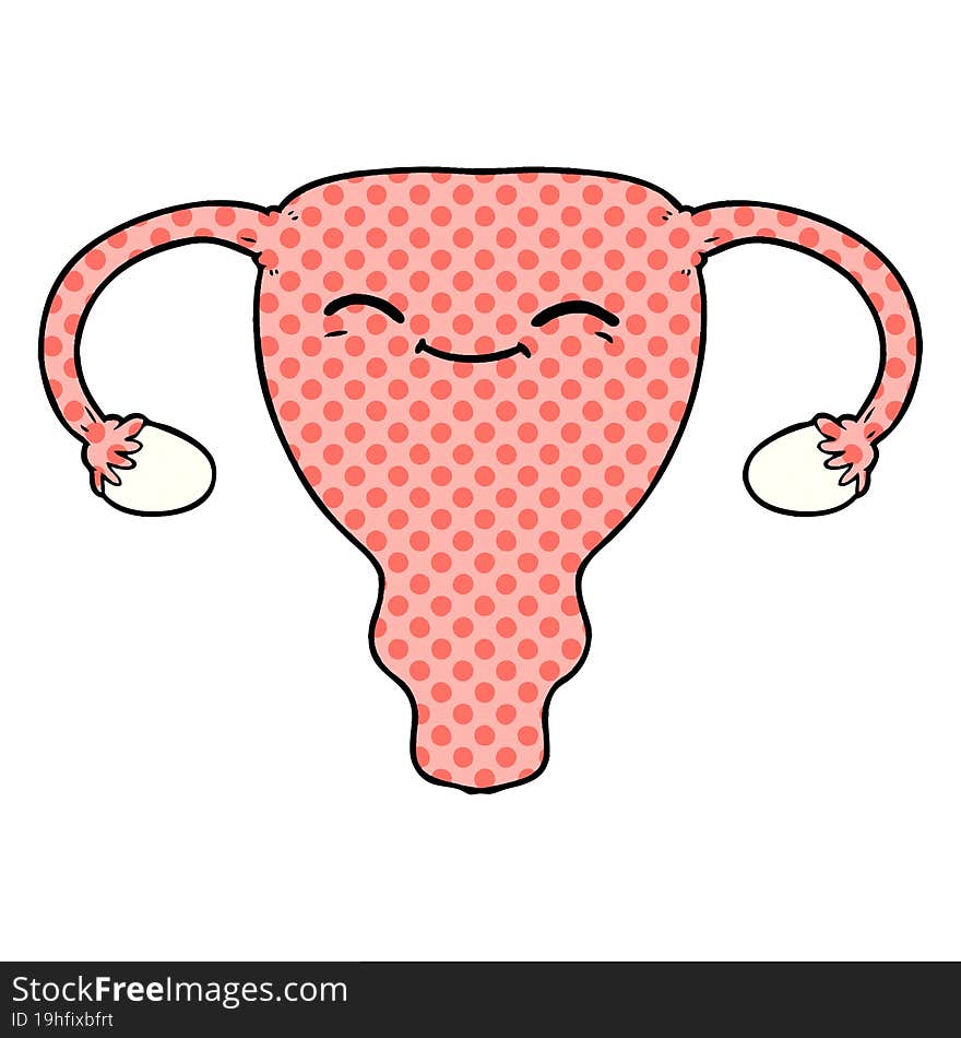 cartoon uterus. cartoon uterus