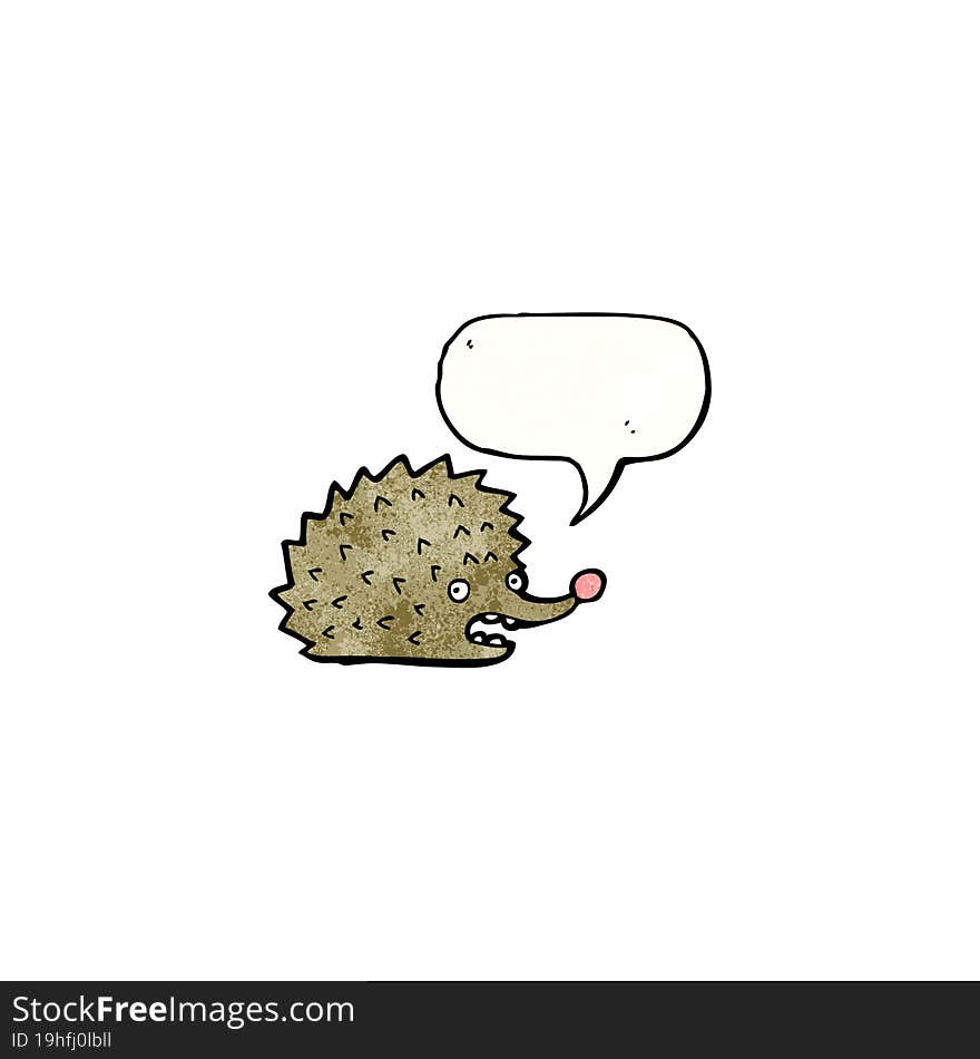 Funny Cartoon Hedgehog