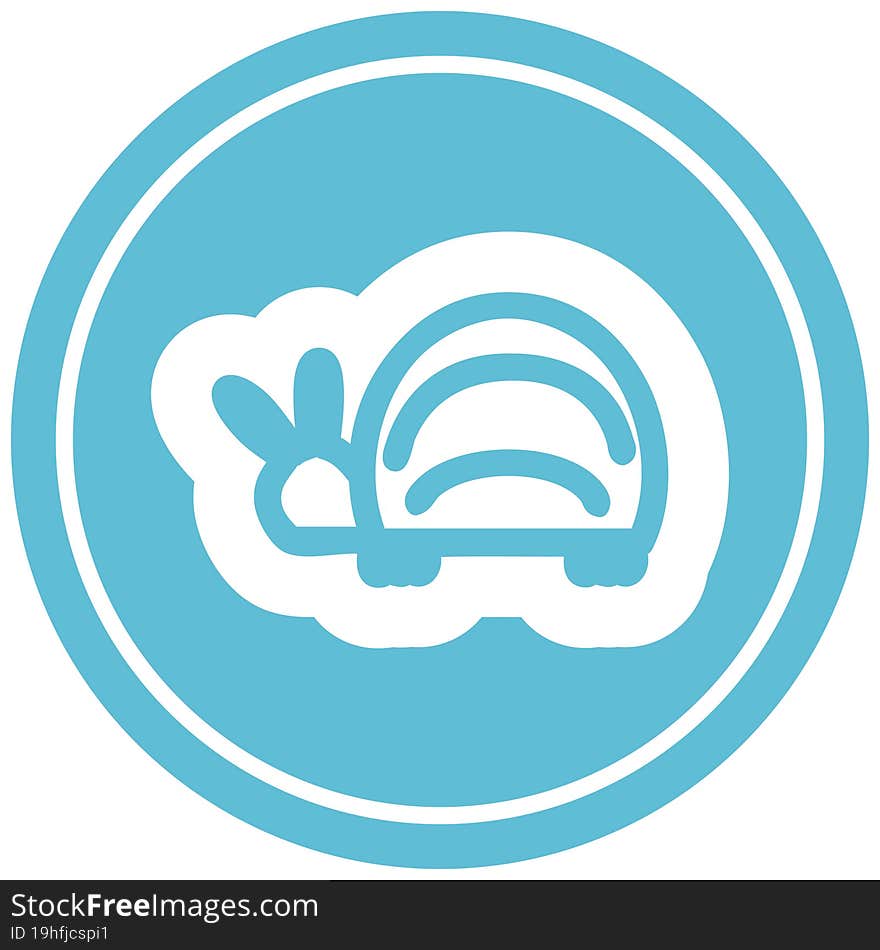 Cute Beetle Circular Icon