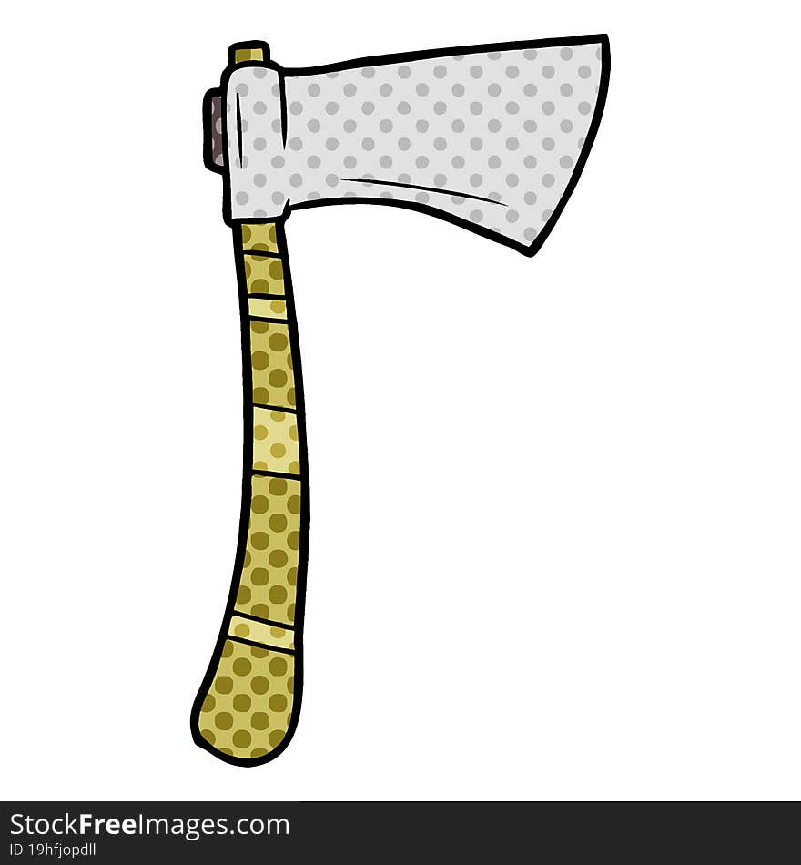 cartoon viking axe. cartoon viking axe