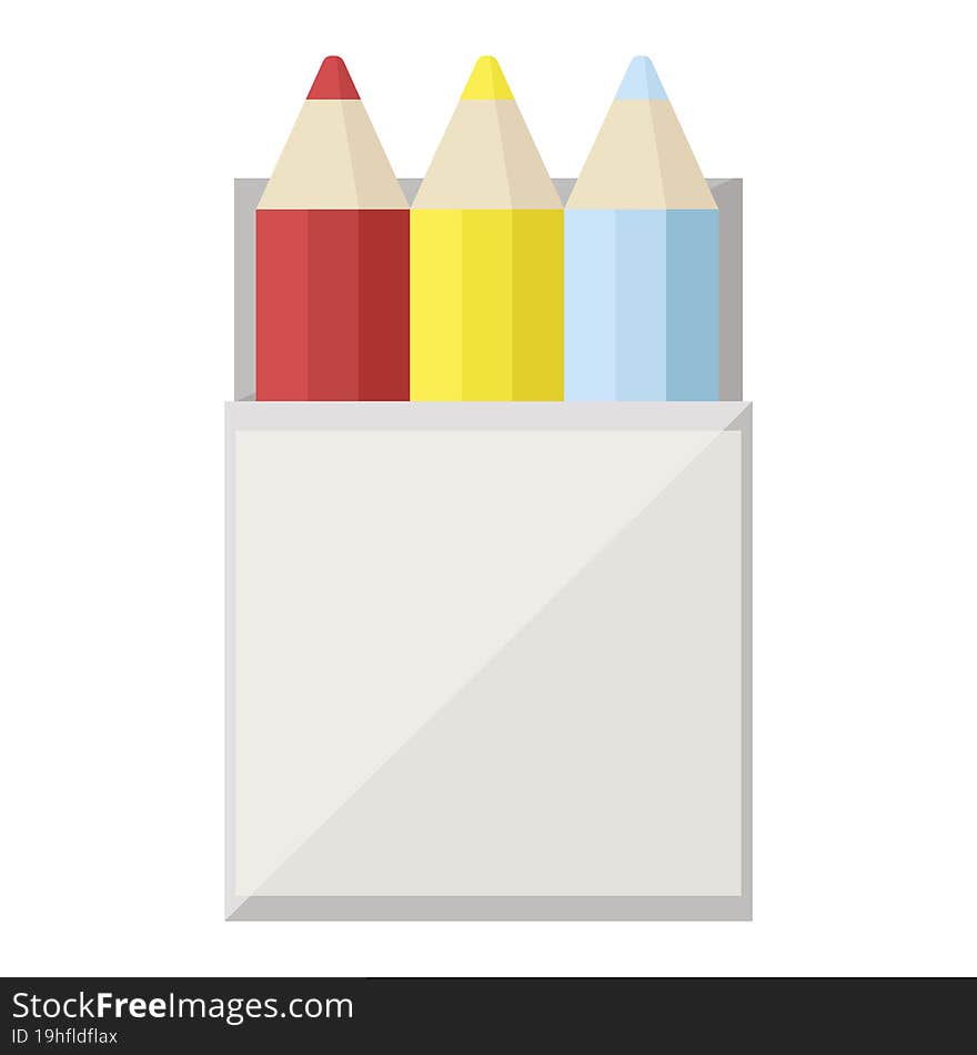 pack of coloring pencils graphic icon