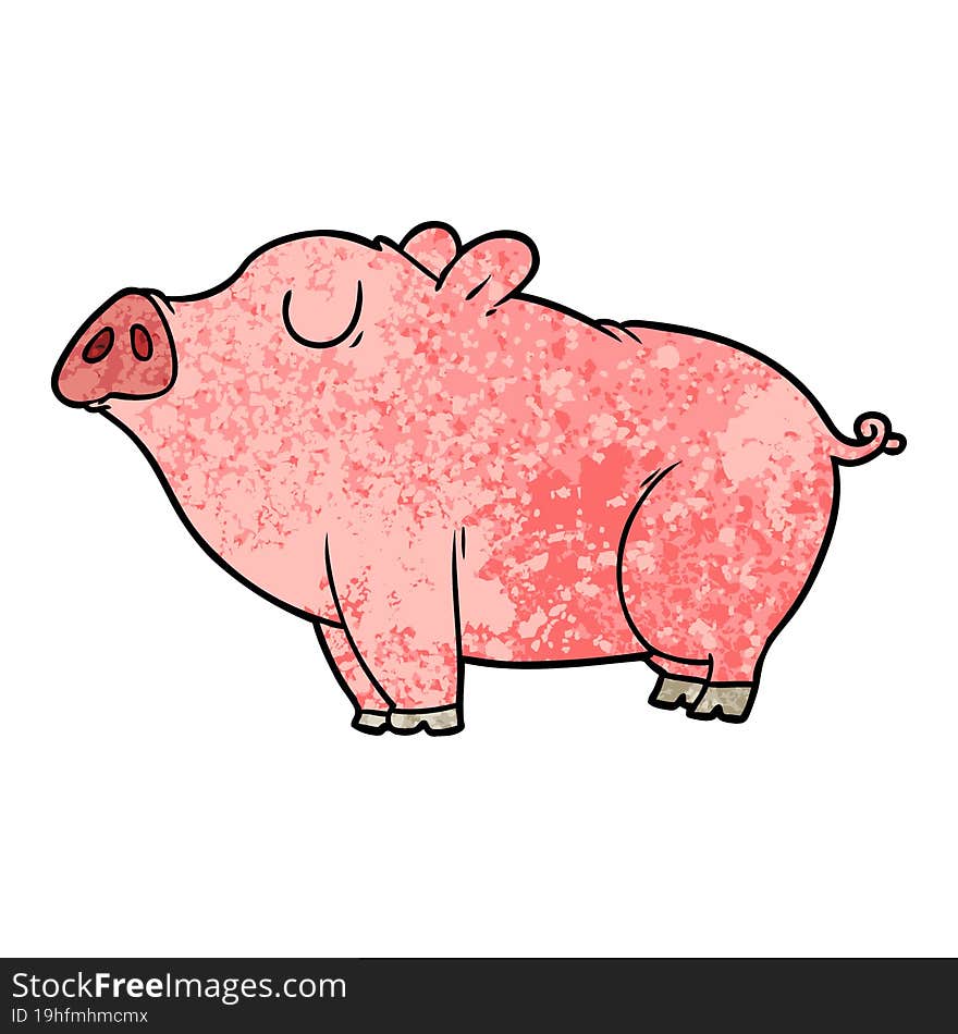 cartoon pig. cartoon pig