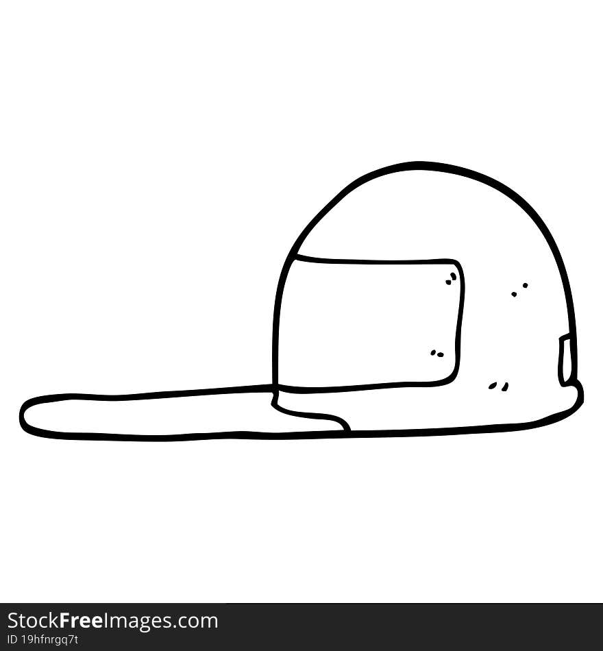 Line Drawing Cartoon Cap