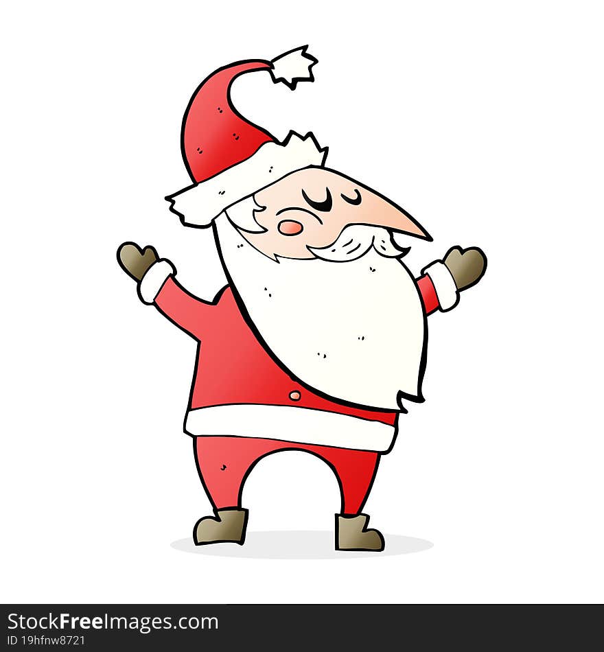 cartoon santa claus