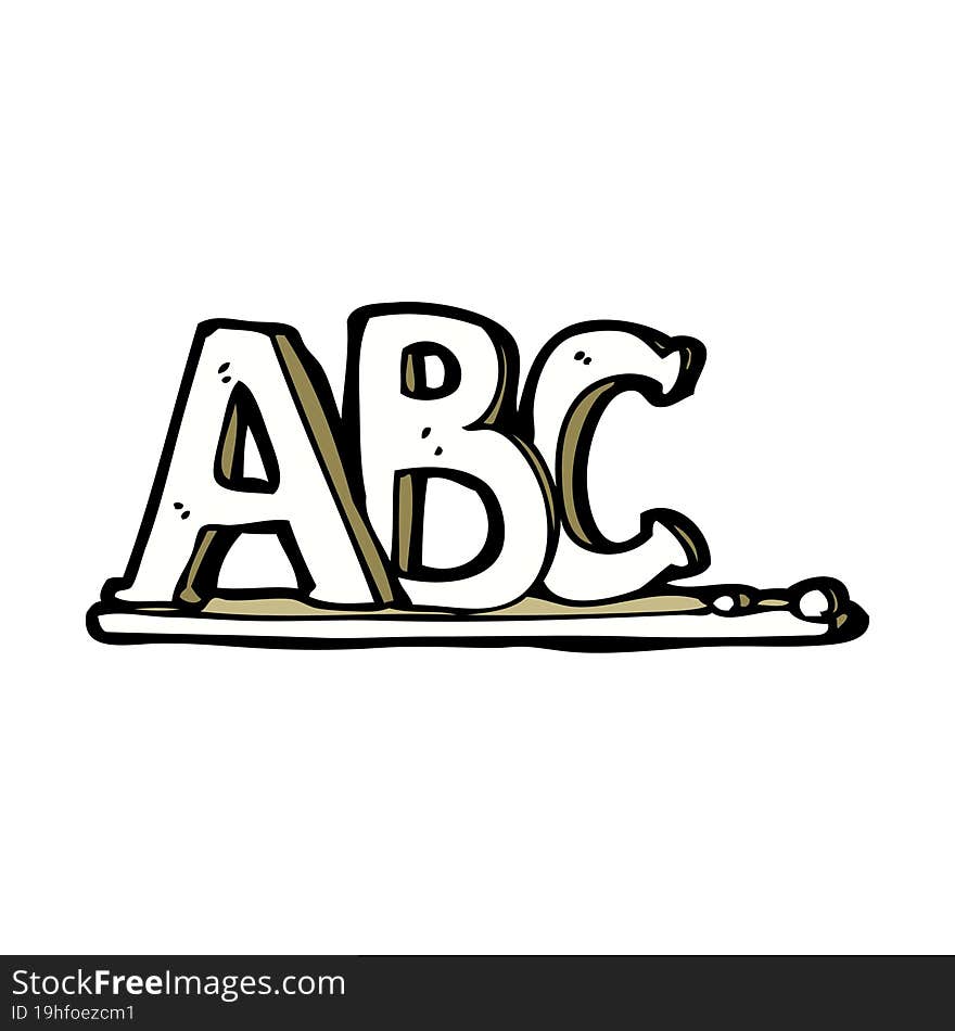 Cartoon ABC Letters