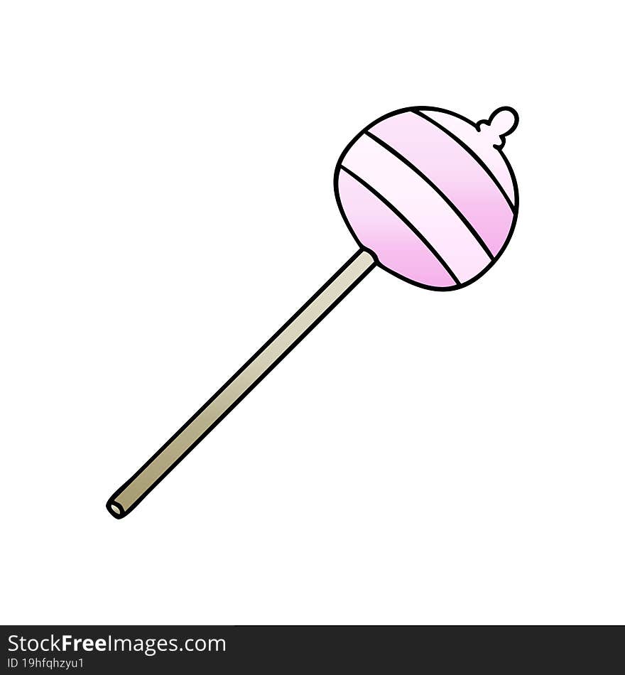 quirky gradient shaded cartoon lolipop