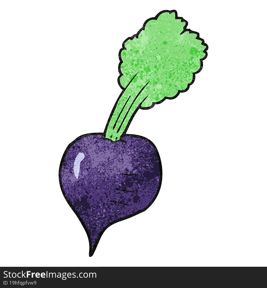 textured cartoon beetroot