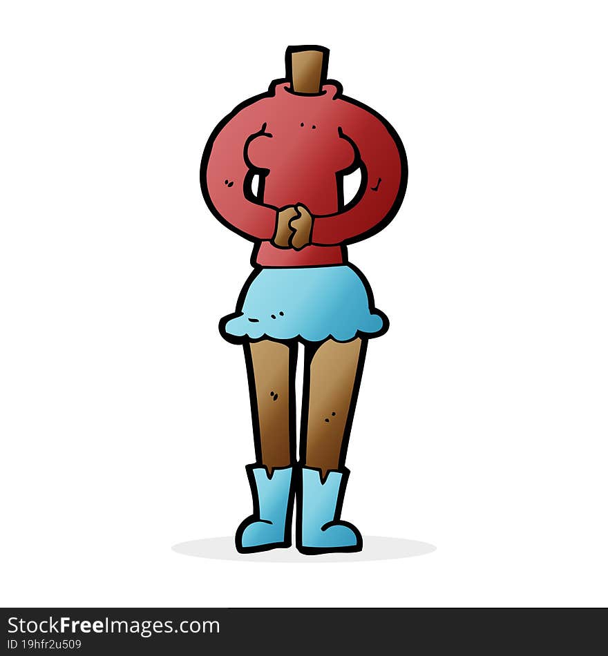 cartoon female body (add photos or mix and match cartoons