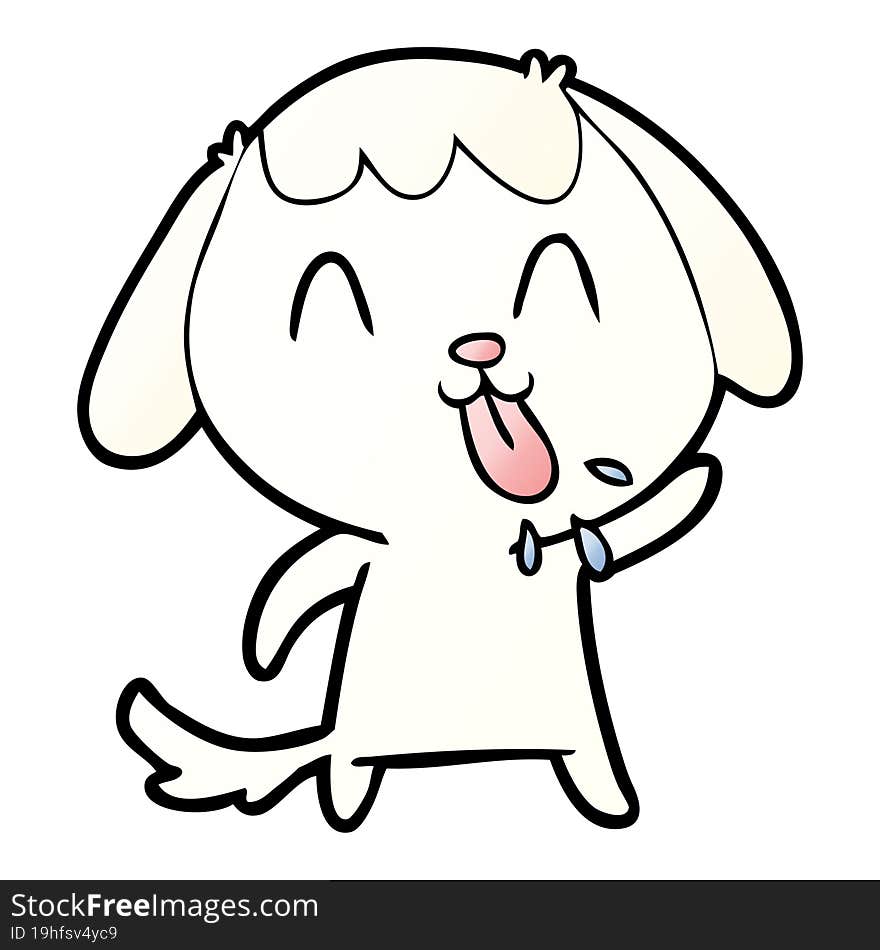 cute cartoon dog. cute cartoon dog