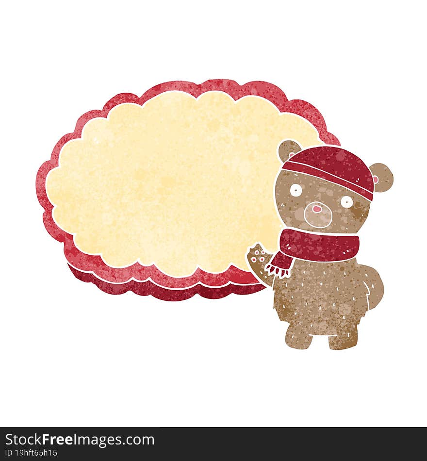 Cartoon Bear In Hat